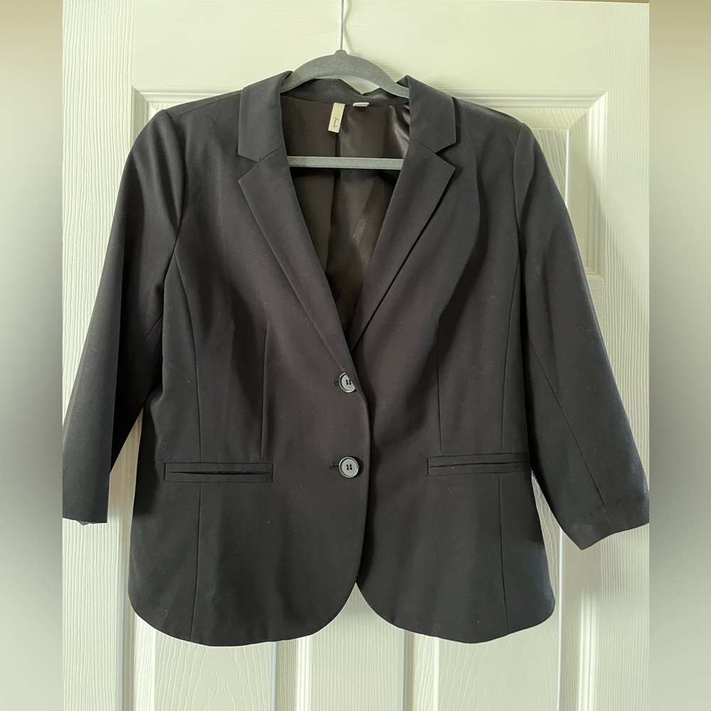 Frenchi black blazer size large